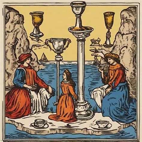 Significado del Seis de Copas en el Tarot de Marsella